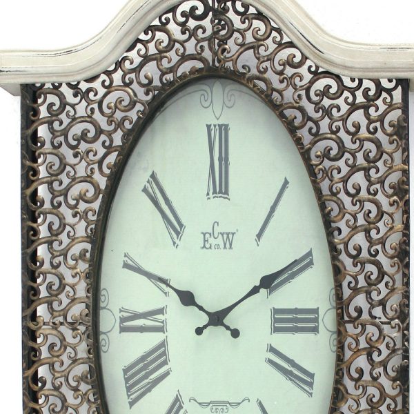 20" Novelty White Glass Analog Wall Clock - Image 3