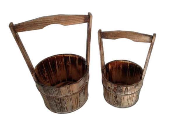 Wood Garden Planter - 2 Piece