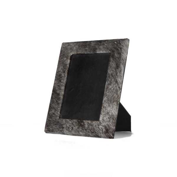 4" x 6" Gray Cowhide Tabletop Picture Frame - Image 3