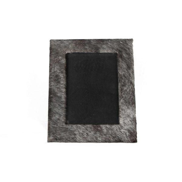 4" x 6" Gray Cowhide Tabletop Picture Frame - Image 2