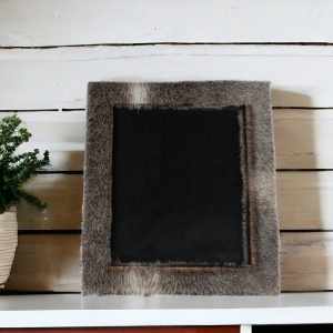 8" x 10" Gray Cowhide Tabletop Picture Frame