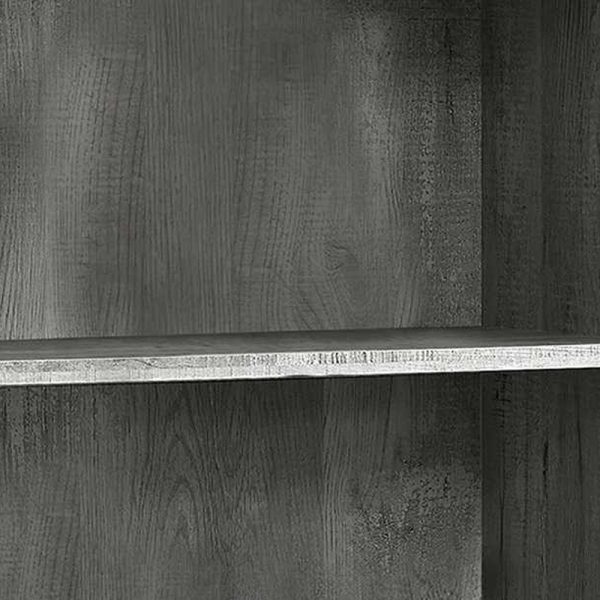 48" Gray Wood Bookcase - Image 3