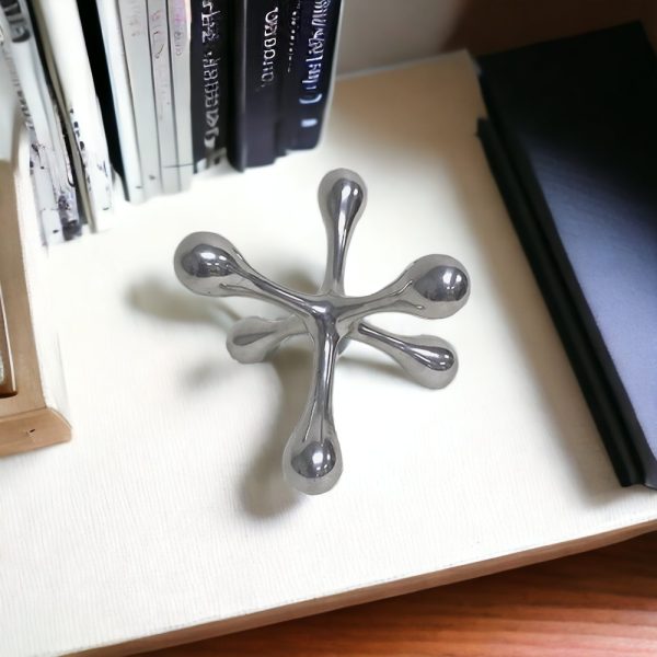 5" Silver Finish Decorative Jack - Image 3