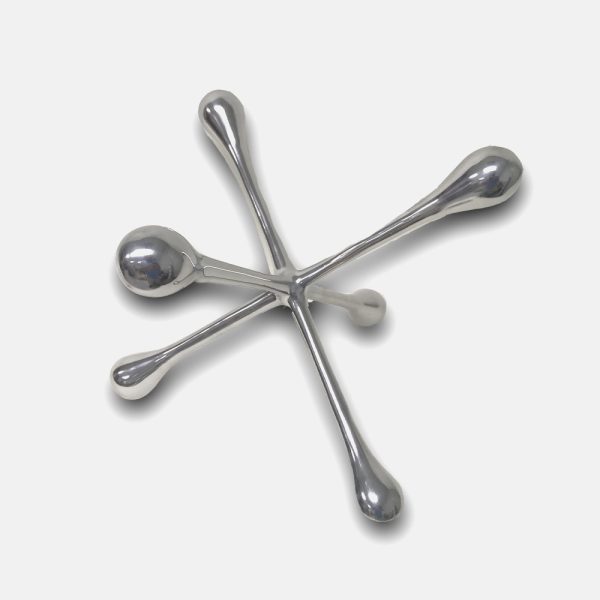 12" Silver Finish Extra Large Decorative Jack - Image 3