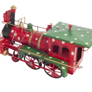 Handmade Tin Christmas Train Model