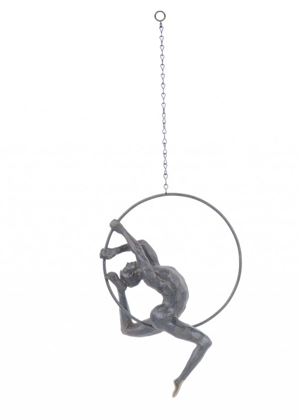 Athletic Man Hanging Ring Sculpture - Image 2