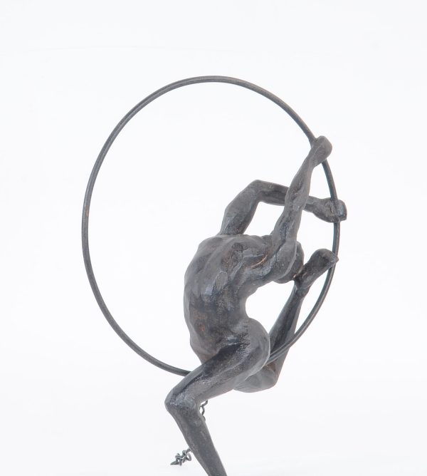 Athletic Man Hanging Ring Sculpture - Image 3