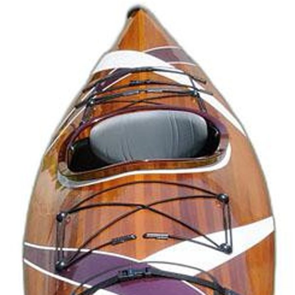 24" X 177" X 13.5" White And Purple Ribbonwooden Kayak - Image 3