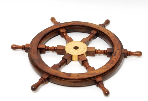 36" X 36" X 2" Ship Wheel - Image 3