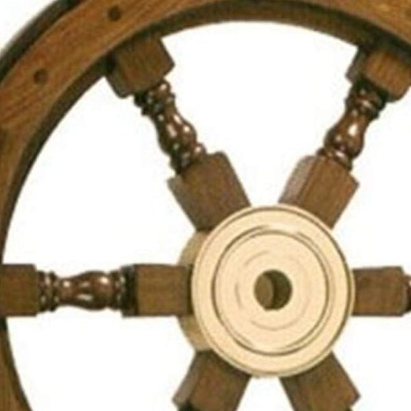 30" X 30" X 2" Ship Wheel - Image 3