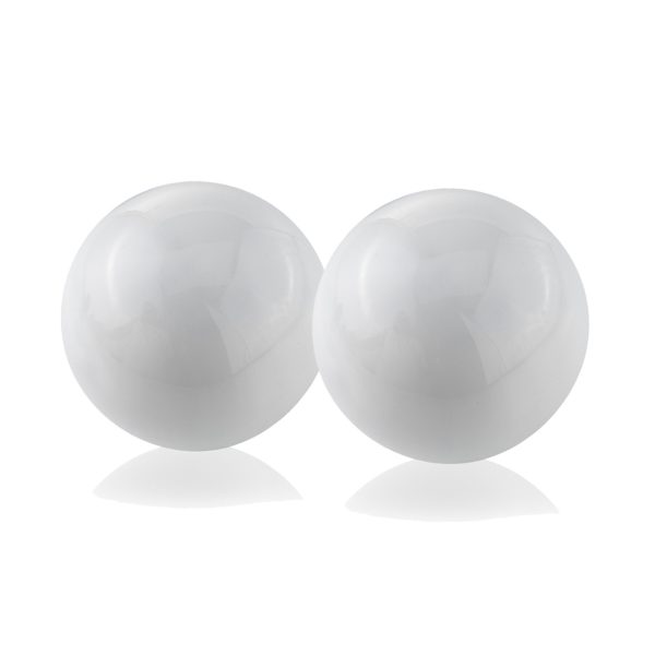 4" X 4" X 4" White Aluminum Sphere - Image 2
