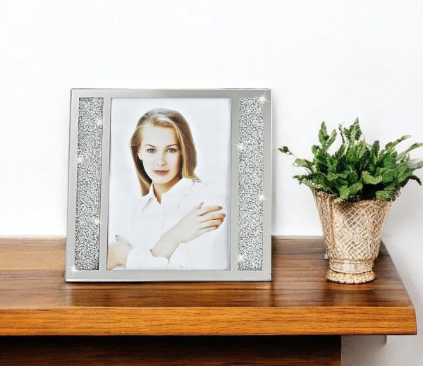 5 X 7 Silver Crystalized Picture Frame - Image 2