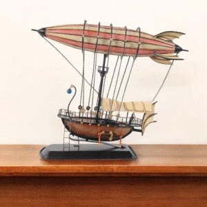 Steampunk Airship Model With Crows Nest