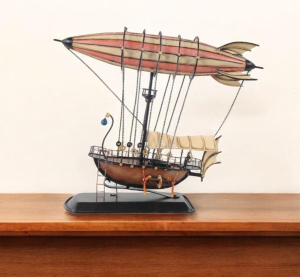 Steampunk Airship Model With Crows Nest