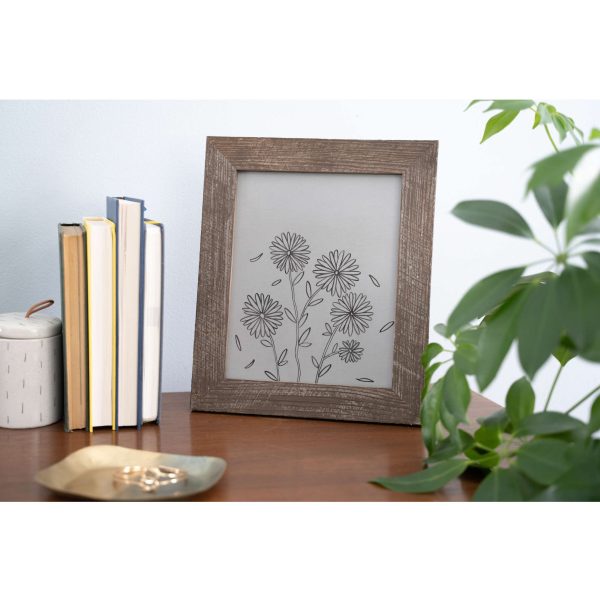 8.5" X 11" Rustic Espresso Picture Frame - Image 3