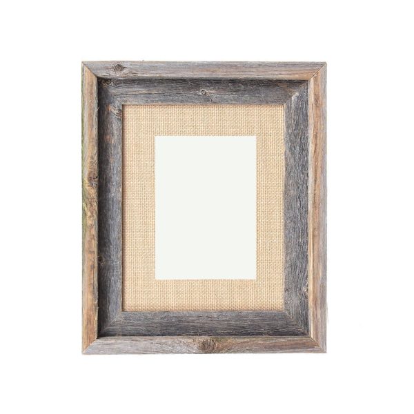 11X14 Rustic Burlap Picture Frame With Plexiglass - Image 2