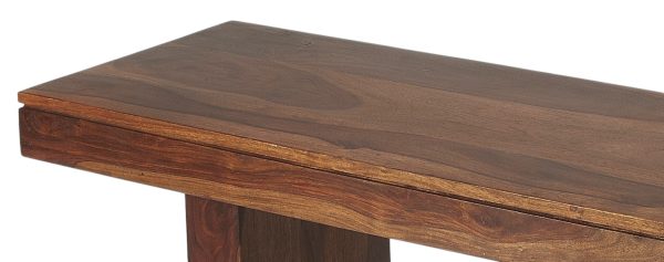 Modern Chunky Solid Wood Bench - Image 3