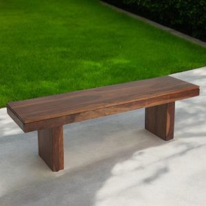 Modern Chunky Solid Wood Bench