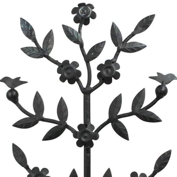 Metal And Wood Botanical Sculpture - Image 2