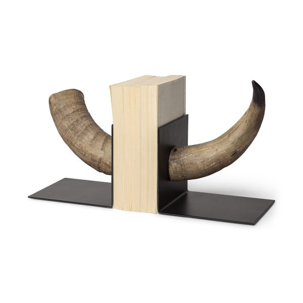 Bull Horn Replica Bookends - Image 3