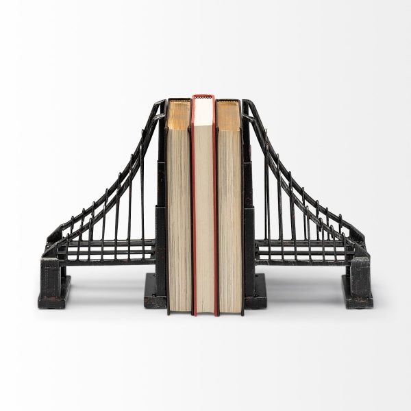 Vintage Look Suspension Bridge Bookends - Image 3