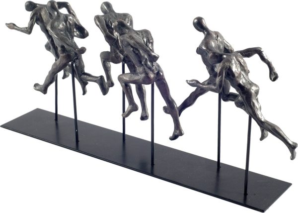 Black Resin Sprinters Sculpture - Image 2