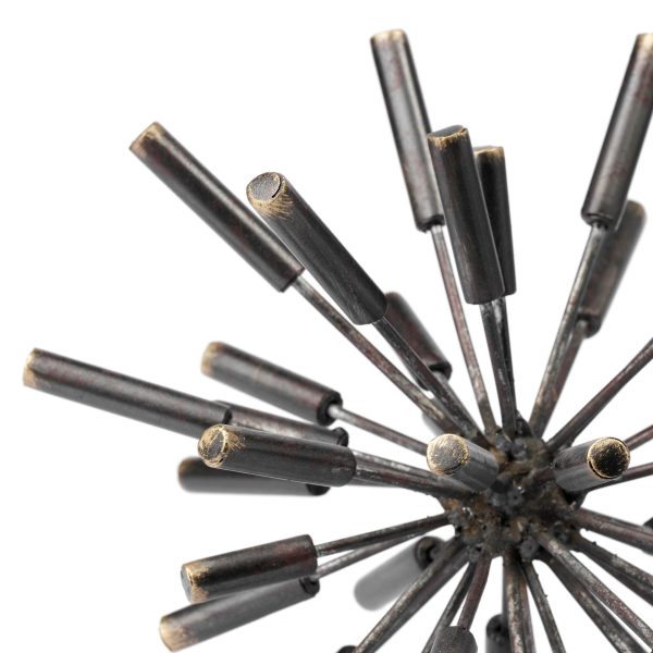 Petite Black Metal Spiked Sculpture - Image 3