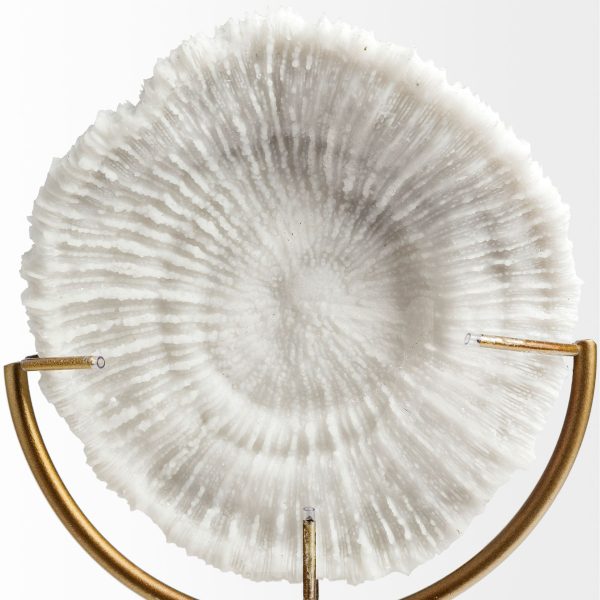 White And Gold Coastal Sculpture - Image 2