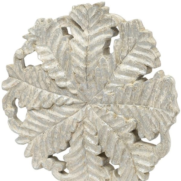 Petite Wood And Metal Floral Decor Piece - Image 3