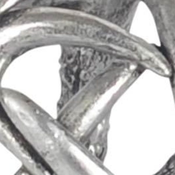 Petite Silver Resin Antler Shaped Sculpture - Image 3