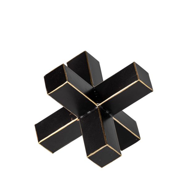 Petite Black And Gold Metal Decorative Jack - Image 2