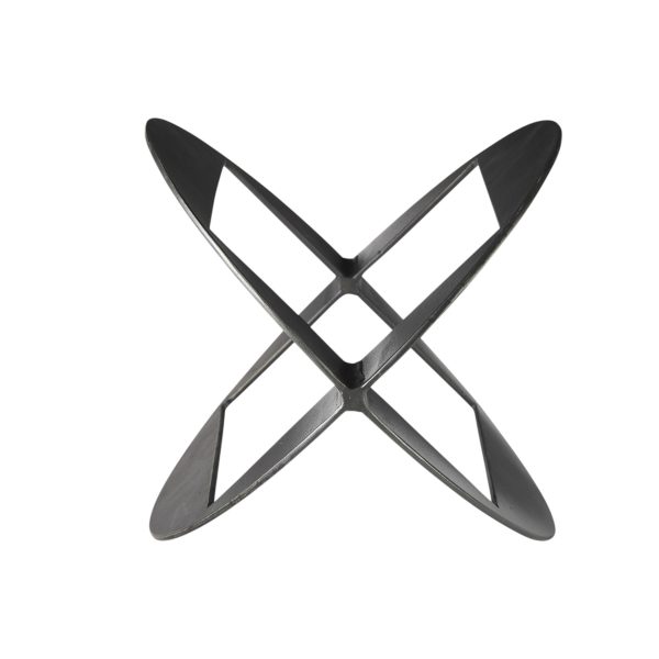 Black Metal Geometric Decor Piece - Image 2