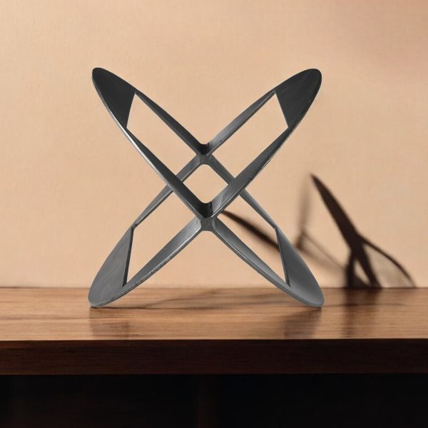 Black Metal Geometric Decor Piece