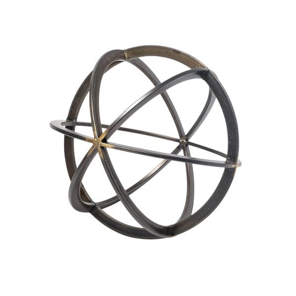 Jumbo Black Metal Circular Decorative Object - Image 3