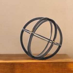 Jumbo Black Metal Circular Decorative Object