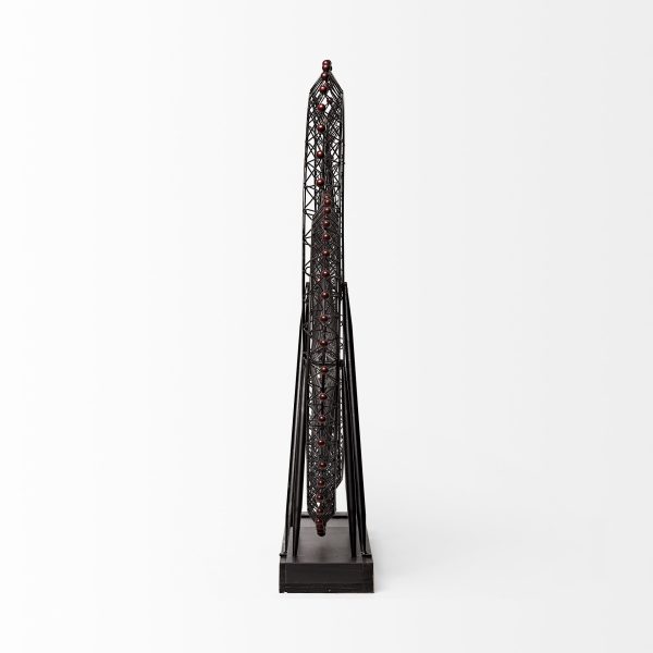 Metal And Wood London Eye Moveable Sculpture - Image 3
