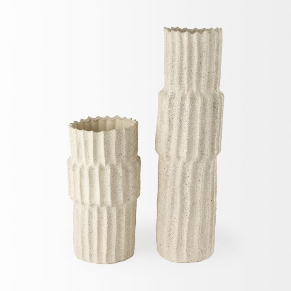 23" Jumbo Organic Textured Sand Vase - Image 3