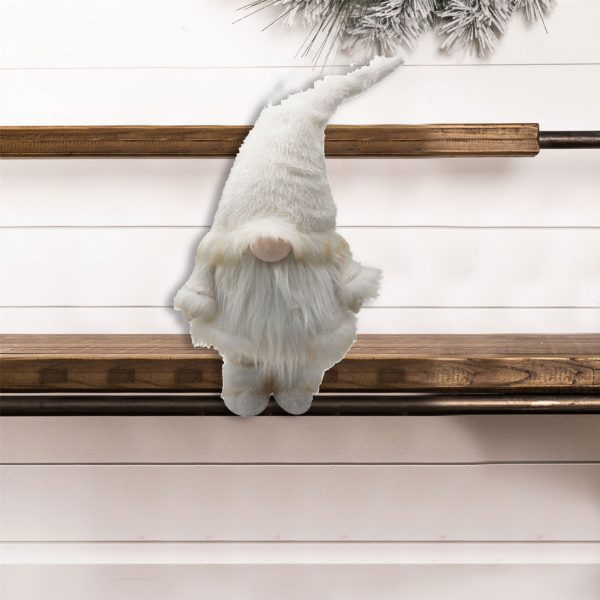 Winter White Chic Fabric Gnome - Image 3