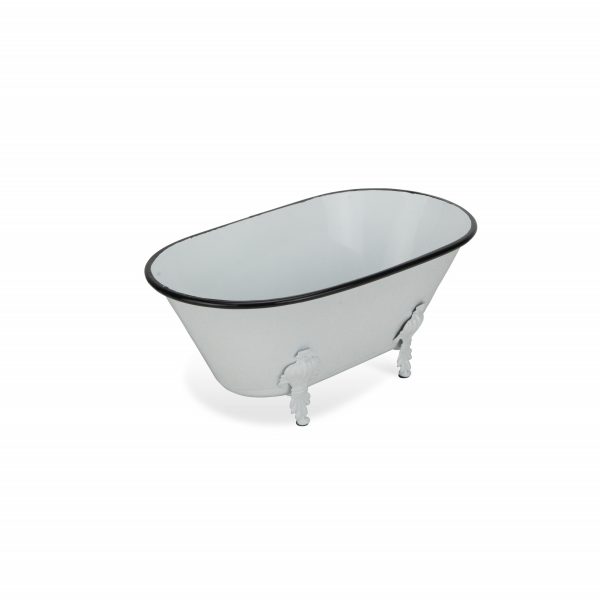 Jumbo White Bathtub Decorative Sculpture - Image 2