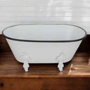 Jumbo White Bathtub Decorative Sculpture