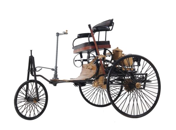 c1886 Three Wheeled Mercedes Benz Motor Car Sculpture - Image 3