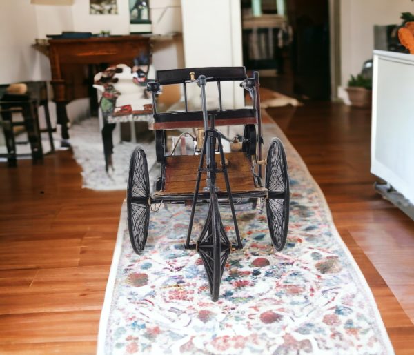 c1886 Three Wheeled Mercedes Benz Motor Car Sculpture - Image 2