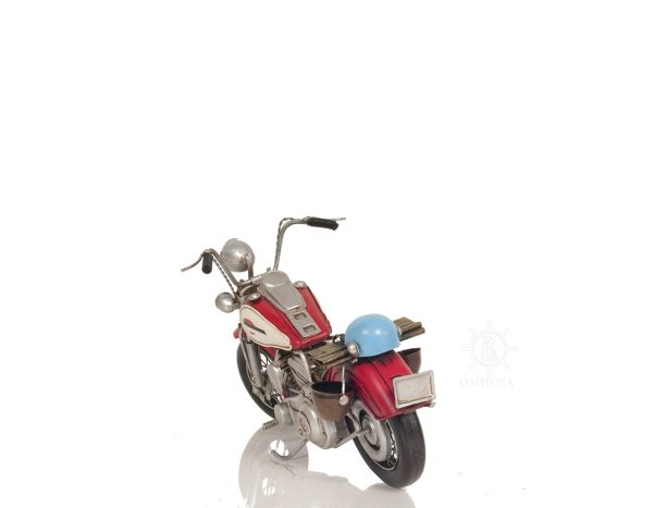 Red Harley Davidson Motorcycle Sculpture - Image 2