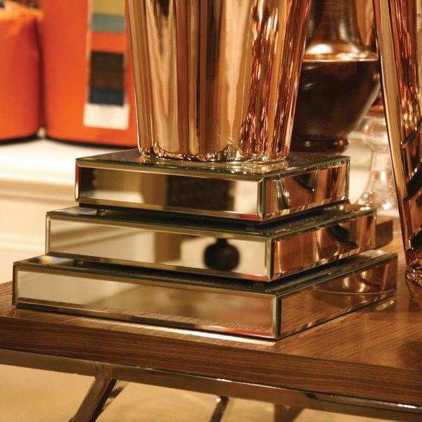 Set of Three Mirrored Rectangular Display Platforms - Image 3