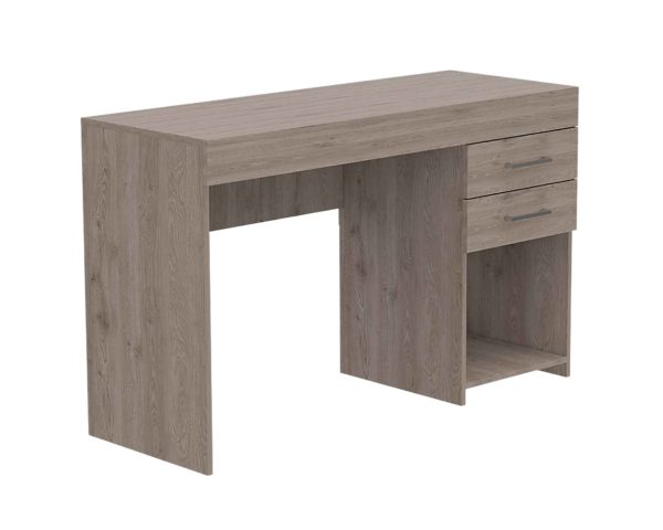 47" Light Gray Computer Desk With Two Drawers - Image 2