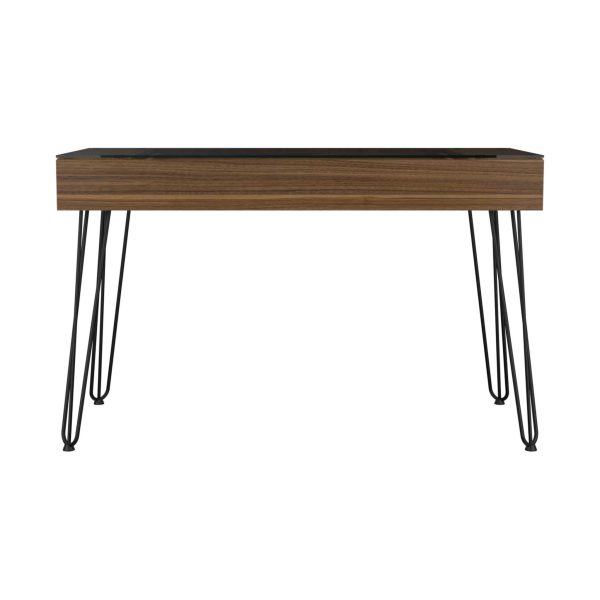 47" Brown and Black Computer Desk - Image 2