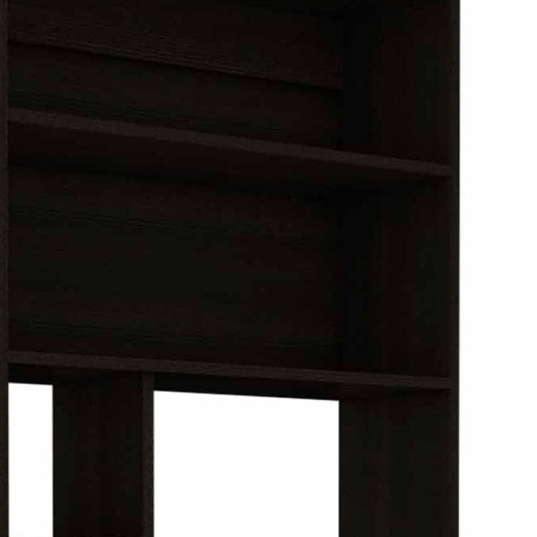 30" Black Computer Desk With Hutch - Image 3