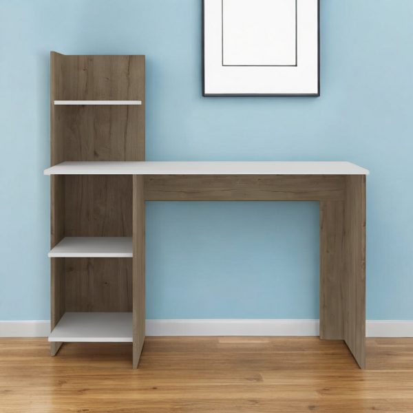 47" White and Brown Computer Desk - Image 2