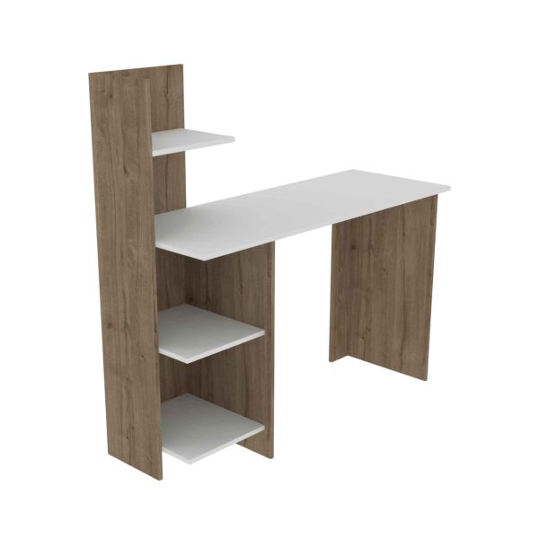 47" White and Brown Computer Desk - Image 3