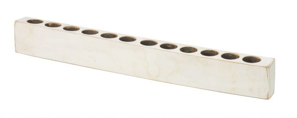 Distressed White 12 Hole Sugar Mold Candle Holder - Image 2